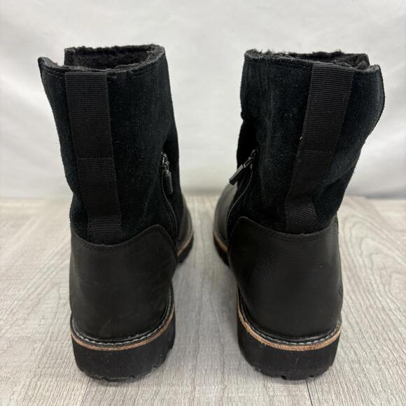 L.L.Bean Women’s Rugged Leather & Suede Boots - Size 10 Medium - Black - Picture 4 of 12